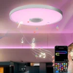Lampa sufitowa muzyczna z wbudowanym głośnikiem Bluetooth RGB+CCT 46cm